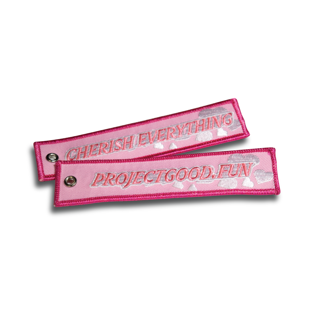 Cherish Everything Embroidered Jet Tag