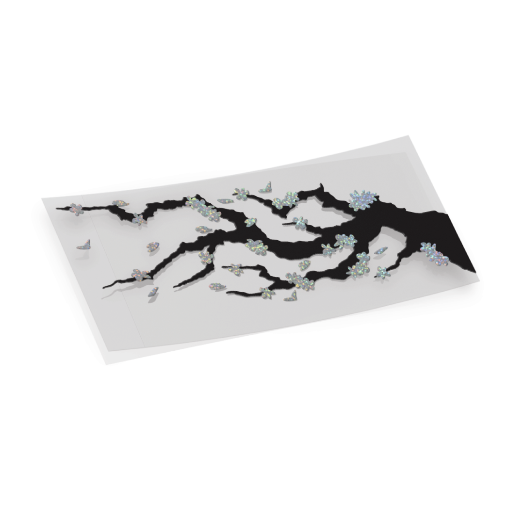 White Cherry Blossom Overlay