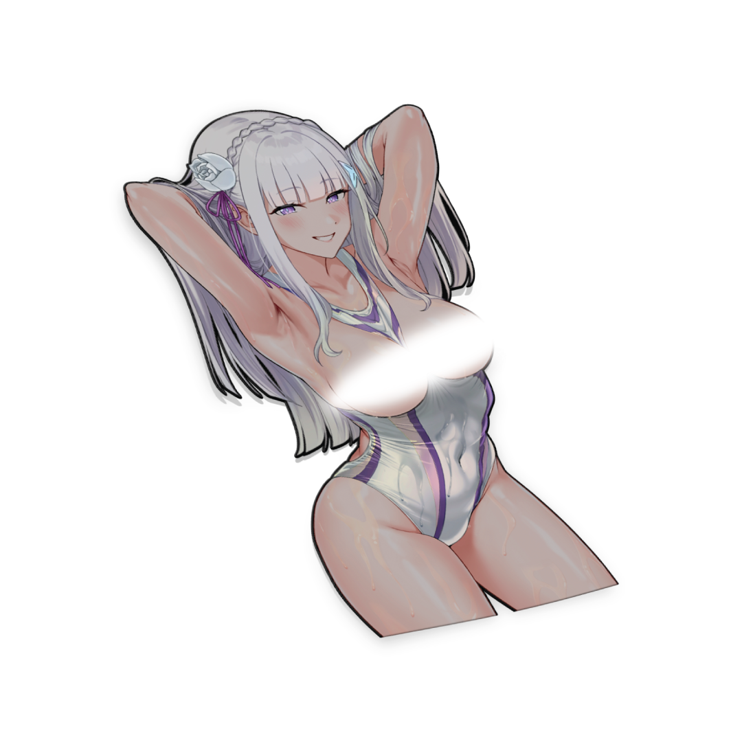 [small misprint] Emilia Competitive Swimsuit NSFW Spot Holo