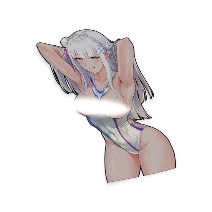 [small misprint] Emilia Competitive Swimsuit NSFW Spot Holo