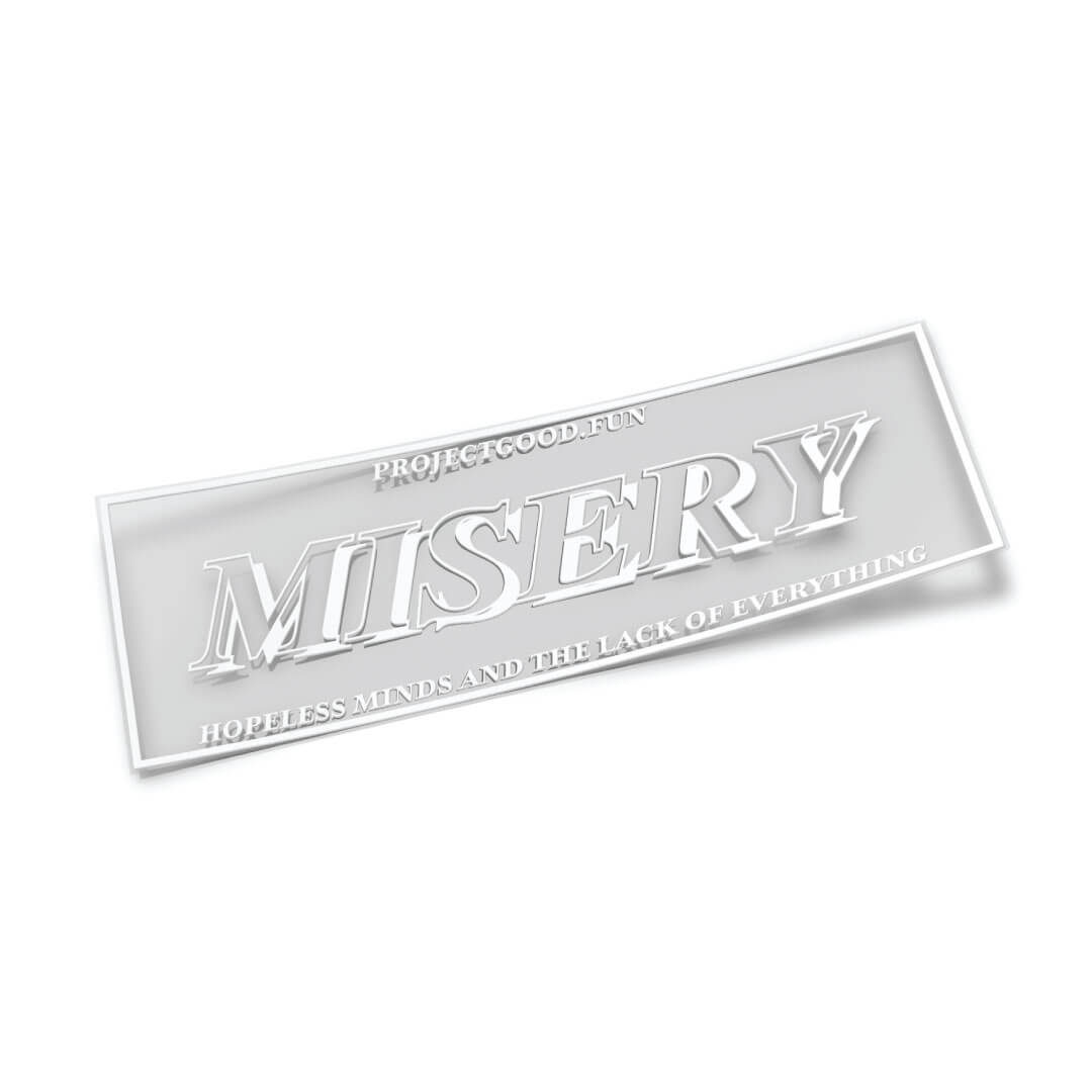 Misery Rear Banner